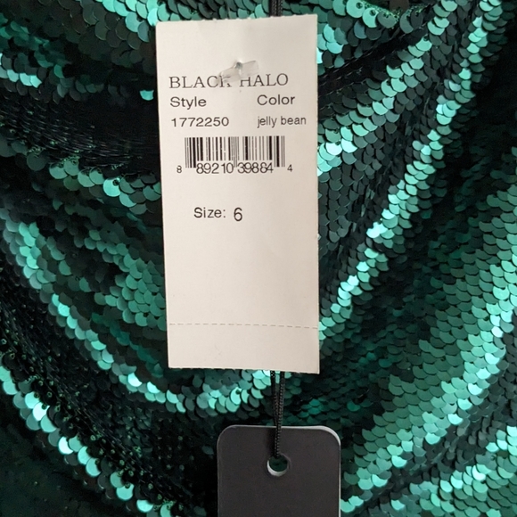 Black Halo Lucy Dress in Jelly Bean - Picture 3 of 7